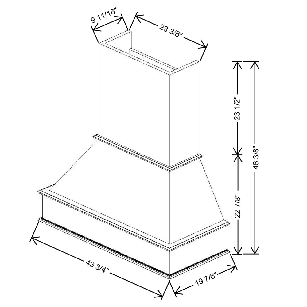 Fabuwood Allure Galaxy Cobblestone 42"W Signature Hood